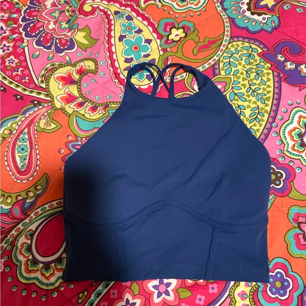 POPFLEX Cleo Corset Crop Bralette - Sapphire - Picture 2 of 3
